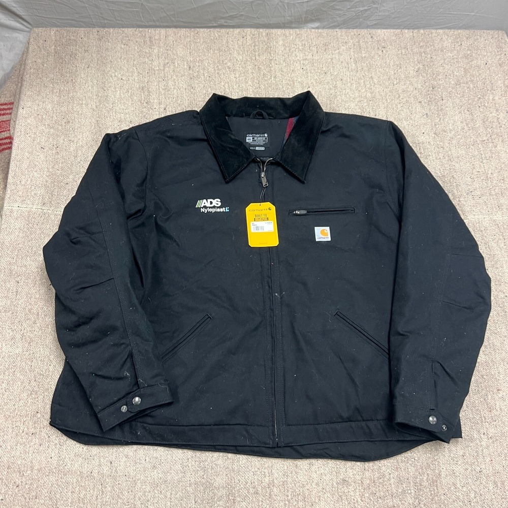 Carhartt Detroit Jacket Mens 4XL Black 2000s Blanket Lined NEW